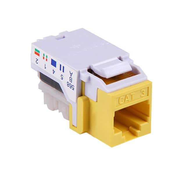 RJ11FC3-YEL INSERT 6P6C JACK TO IDC CONN