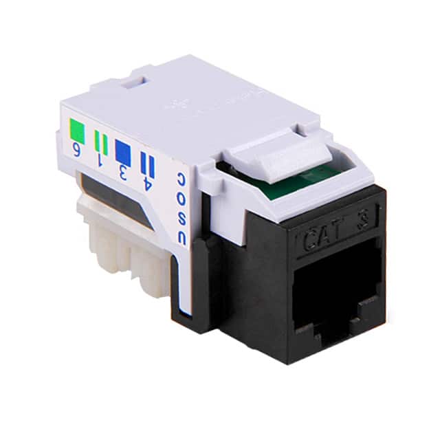 RJ45FC3-BLK INSERT RJ45 JACK TO IDC CONN