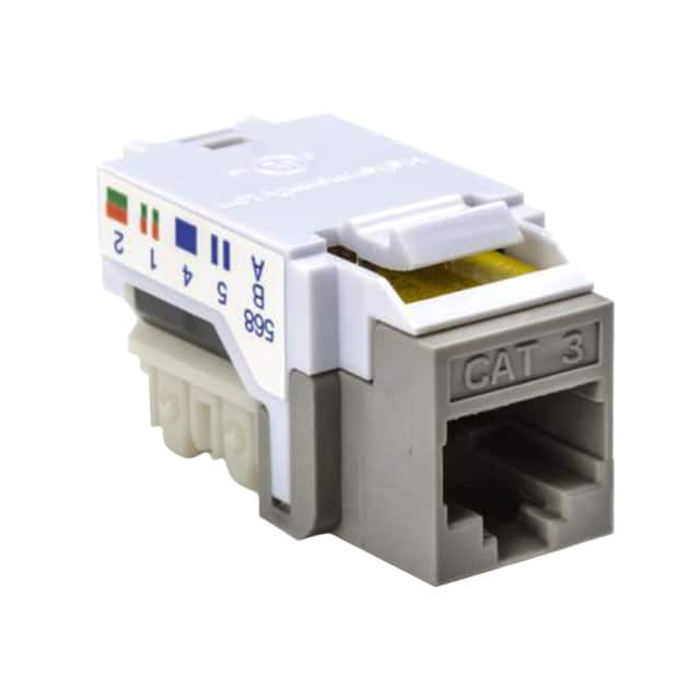 RJ45FC3-GRY INSERT RJ45 JACK TO IDC CONN
