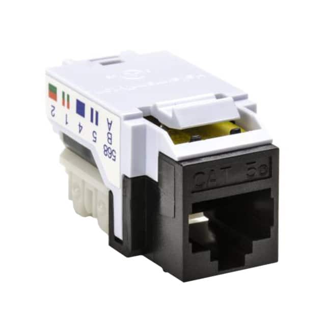 RJ45FC5E-BLK INSERT RJ45 JACK TO IDC CONN