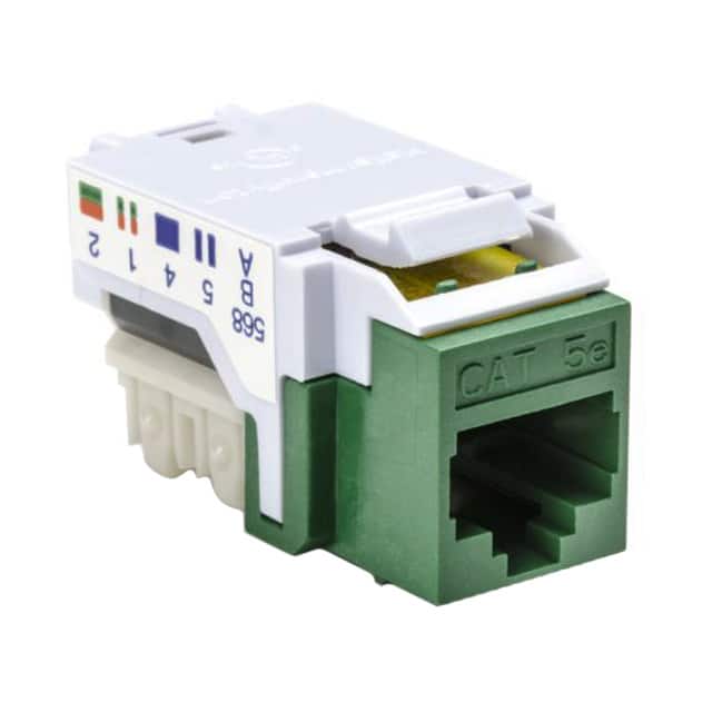 RJ45FC5E-GRN INSERT RJ45 JACK TO IDC CONN