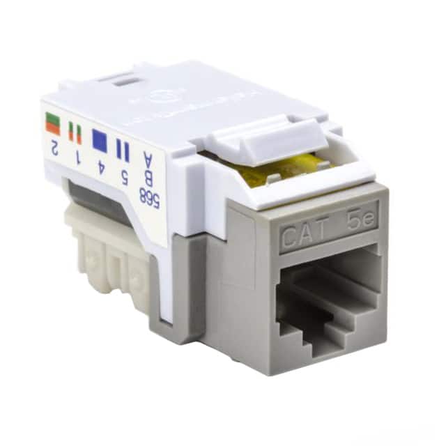RJ45FC5E-GRY INSERT RJ45 JACK TO IDC CONN