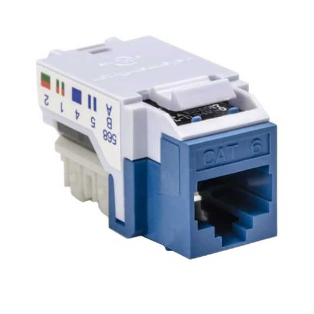 RJ45FC6B-BLU INSERT RJ45 JACK TO IDC 50/BX