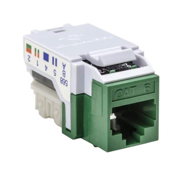 RJ45FC6-GRN INSERT RJ45 JACK TO IDC CONN