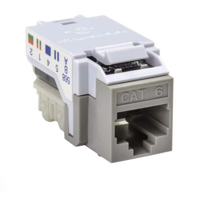 RJ45FC6-GRY INSERT RJ45 JACK TO IDC CONN