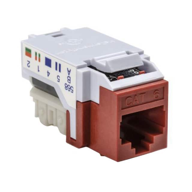 RJ45FC6-RED INSERT RJ45 JACK TO IDC CONN