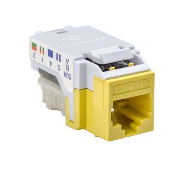 RJ45FC6-YEL INSERT RJ45 JACK TO IDC CONN