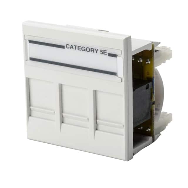 RJ45S3C5E-FW INSERT RJ45 JACK TRIPLE TO IDC