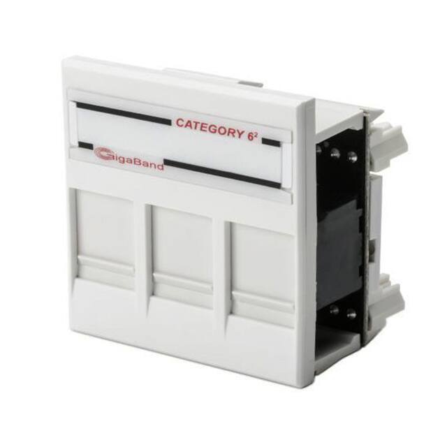 RJ45S3C6-FW INSERT RJ45 JACK TRIPLE TO IDC