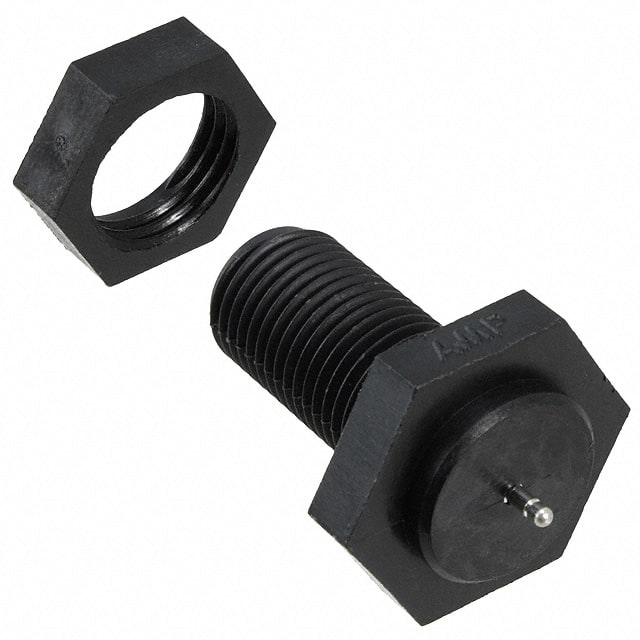 861611-1 CONN LGH RCPT 1POS CYL BULKHEAD