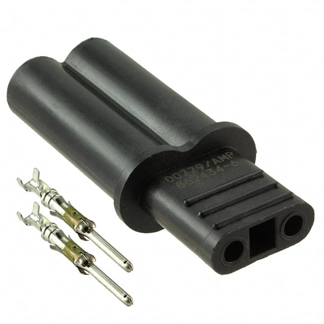 862434-6 CONN LGH PLUG 2POS CYL STR