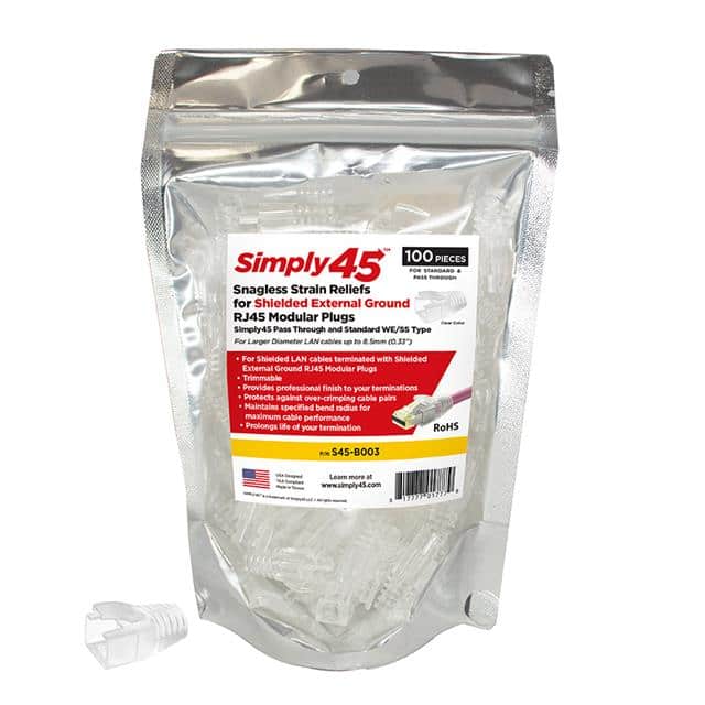 S45-B003 SHIELDED EXT GND STRAIN RELIEF