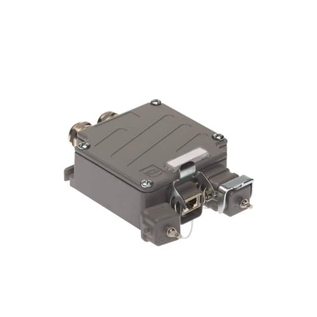 09458150000 2XHAN 3A METAL RJ45 OUTLET FIXTU
