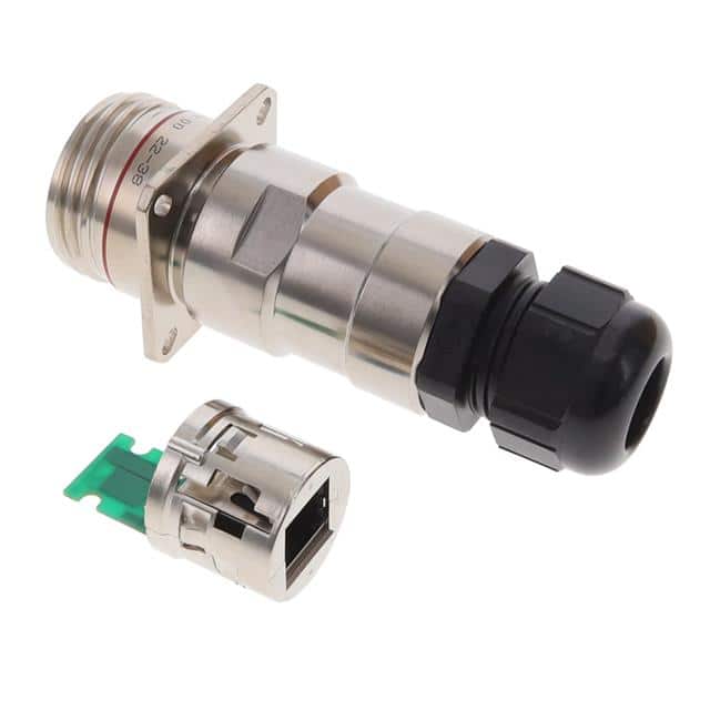 RJFTV2PE2N00 CONN MOD COUPLER 8P8C TO PCB