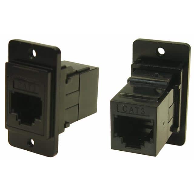CP30723MB440 DLSLIM BLKMTL CAT3 RJ11 #4-40