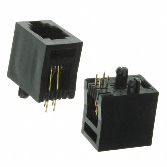 A-2014-3-4-N-T-R CONN MOD JACK 4P4C VERT UNSHLD