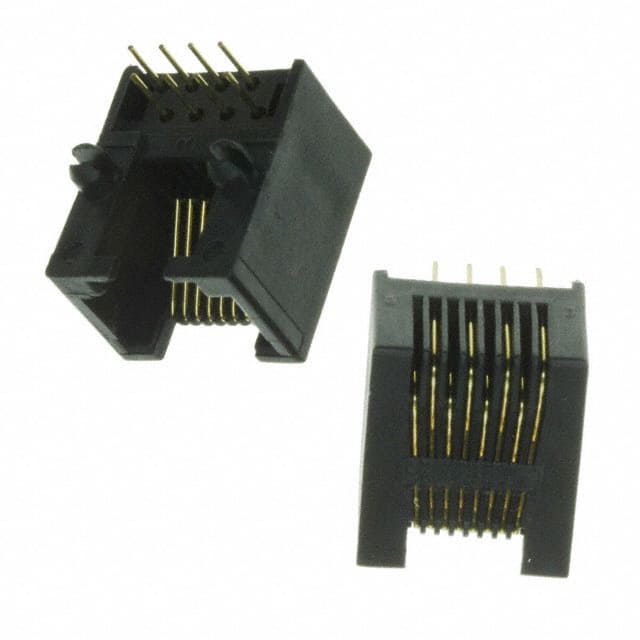 A-2004-2-4-LP-N-R CONN MOD JACK 8P8C R/A UNSHLD