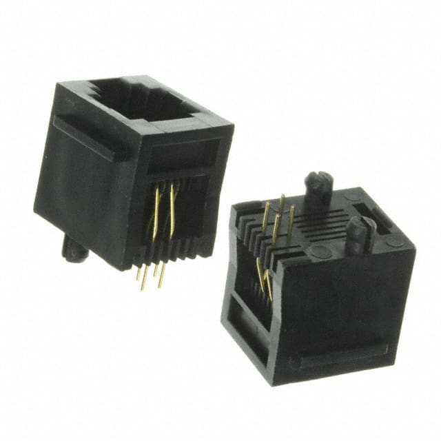 A-2014-0-4-R CONN MOD JACK 6P4C VERT UNSHLD