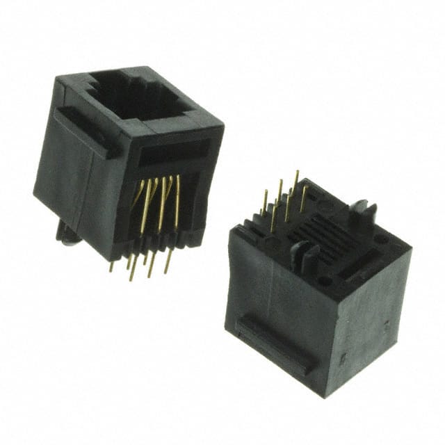 A-2014-1-4-R CONN MOD JACK 6P6C VERT UNSHLD