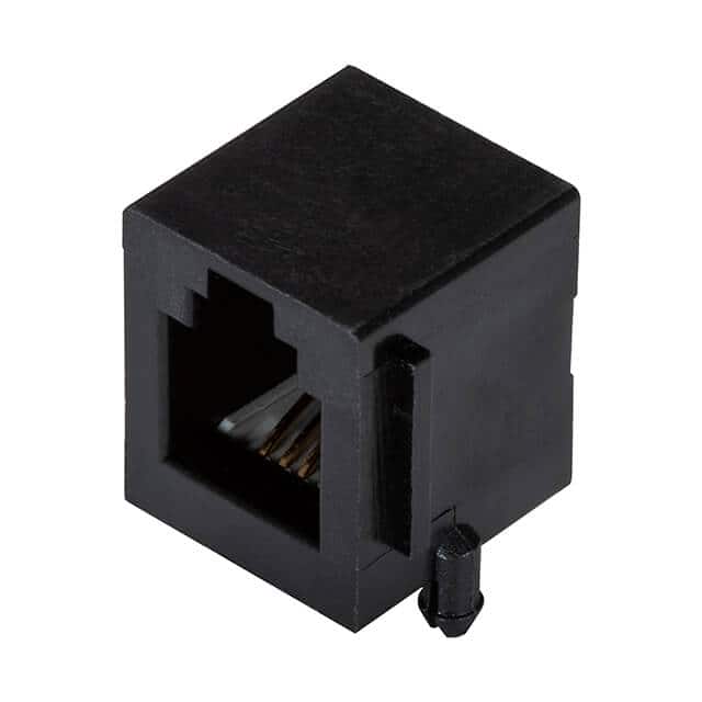 CRJ029-G-TH RJ JACK, 1 PORT, 4P4C, GOLD FLAS