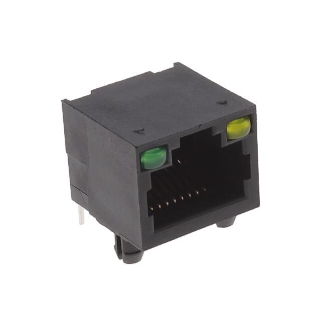 MTJ-88ARX1-LH RJ45 MODULAR JACK, DIP, SIDE ENT