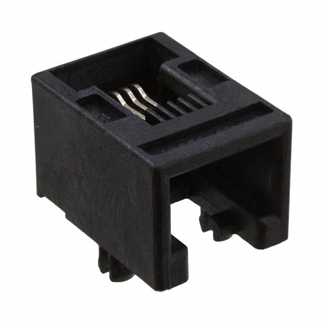 0955016649 CONN MOD JACK 6P4C R/A UNSHLD