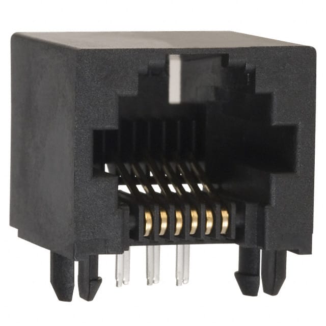 0438600002 CONN MOD JACK 6P6C R/A UNSHLD