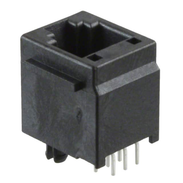 0955222667 CONN MOD JACK 6P6C VERT UNSHLD
