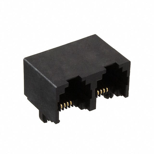 0438146421 CONN MOD JACK 6P4C R/A UNSHLD