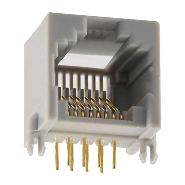 GLX-N-88M CONN MOD JACK 8P8C R/A UNSHLD