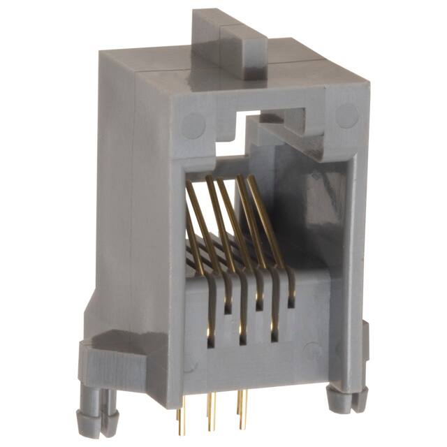 TM5RC-66(50) CONN MOD JACK 6P6C R/A UNSHLD