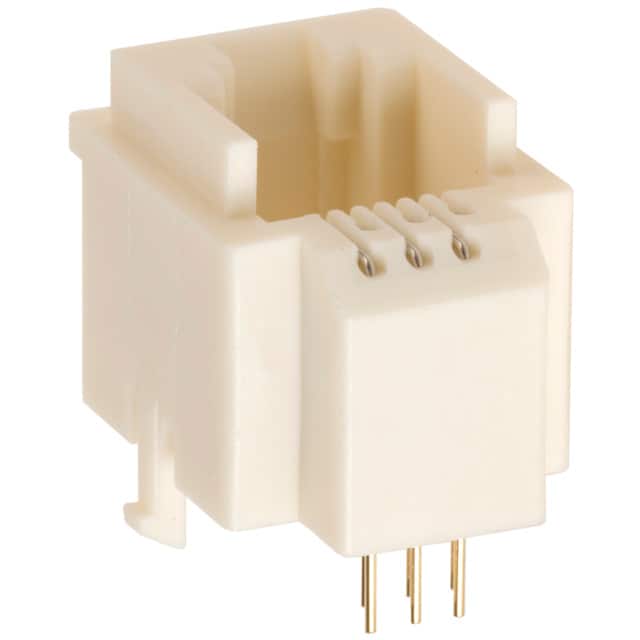 TM3RA-66(50) CONN MOD JACK 6P6C VERT UNSHLD