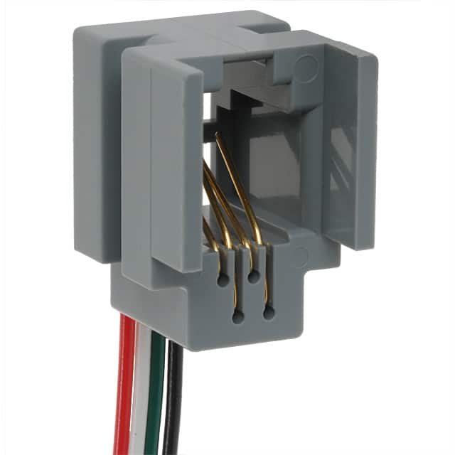 TM1R-616M44-35S-150AM CONN MOD JACK 4P4C UNSHIELDED