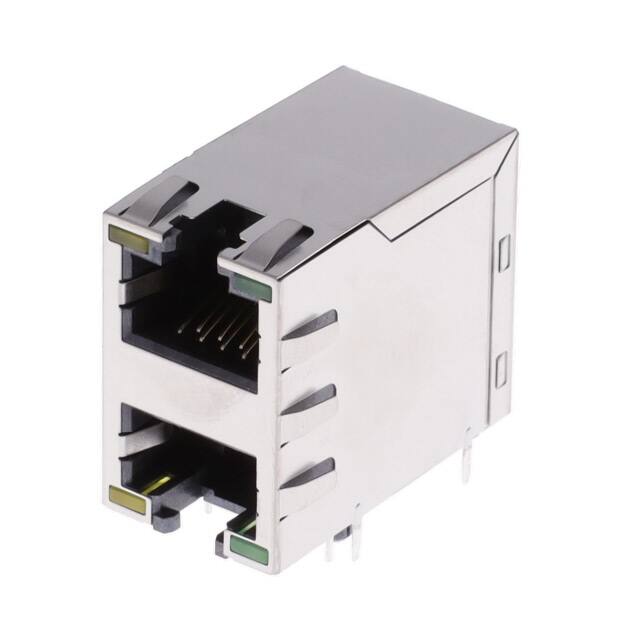 RJE1R288225413 8P8C, CAT5E, 2X1 STACKED, SHIELD