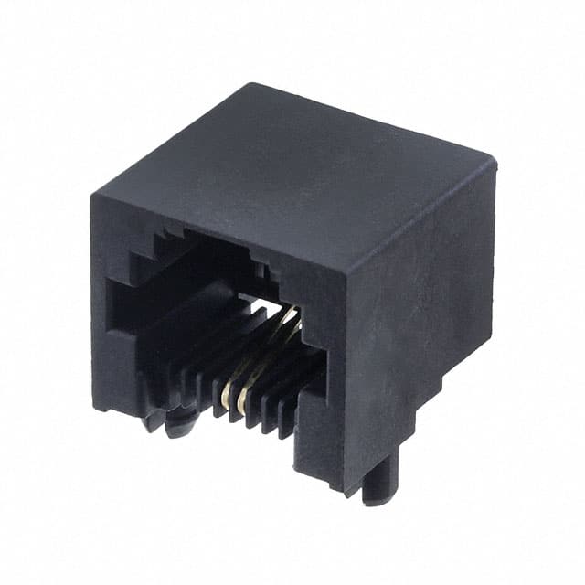 0438600020 CONN MOD JACK 6P2C R/A UNSHLD