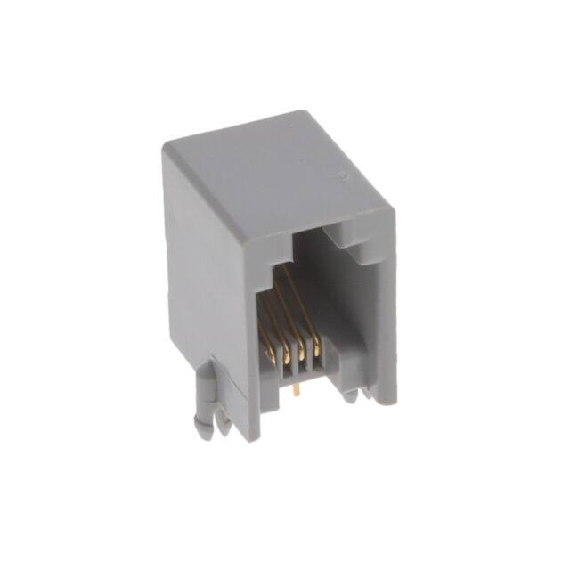 GLX-N-44M CONN MOD JACK 4P4C R/A UNSHLD