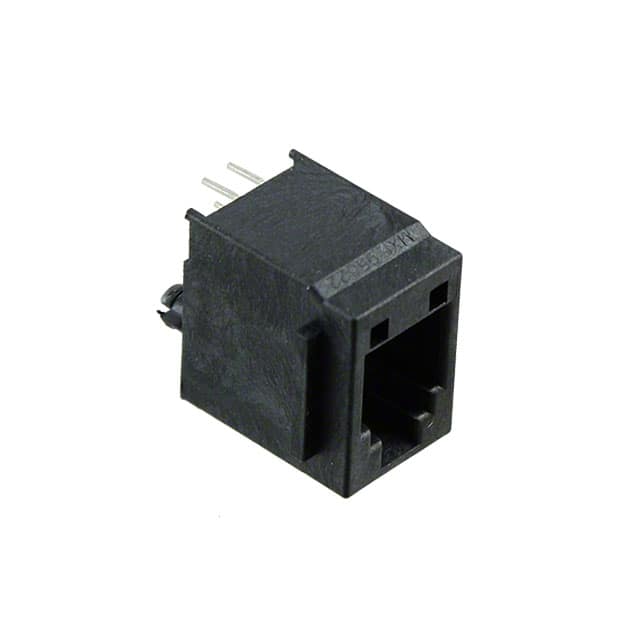 0955222447 CONN MOD JACK 4P4C VERT UNSHLD