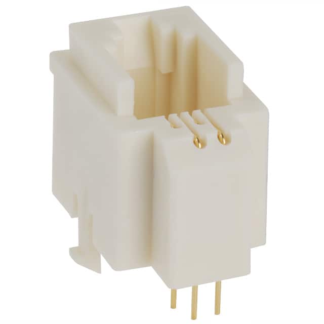 TM3RA-44(50) CONN MOD JACK 4P4C VERT UNSHLD