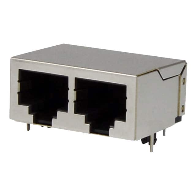 GSGX-NS-2-88 CONN MOD JACK 8P8C R/A GANG X2