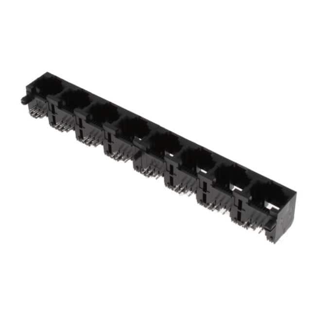 RJE398880400 RA, 8P8C, EIGHT PORT, NO SHIELD,