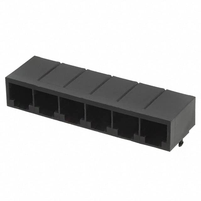 0432236113 CONN MOD JACK 6P6C R/A UNSHLD