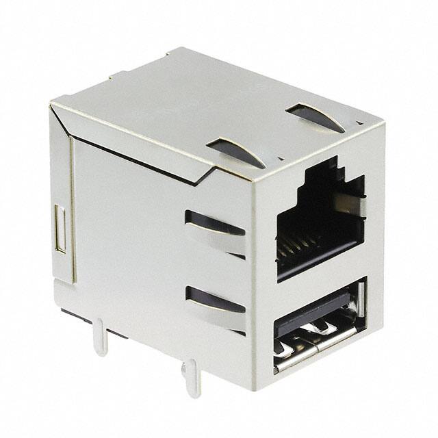 5-1775855-1 CONN MOD JACK 8P8C R/A SHIELDED