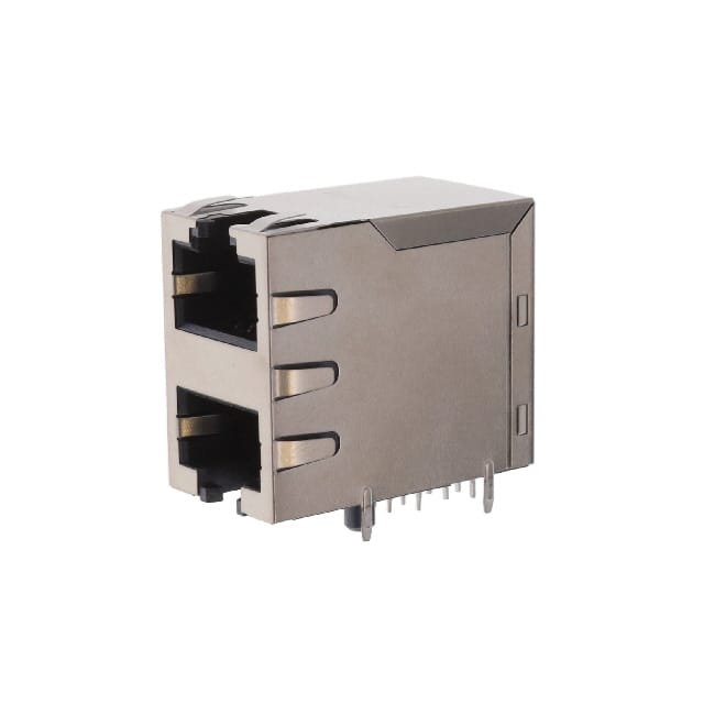 RJE1R288335403 8P8C, CAT6, 2X1 STACKED, SHIELD,