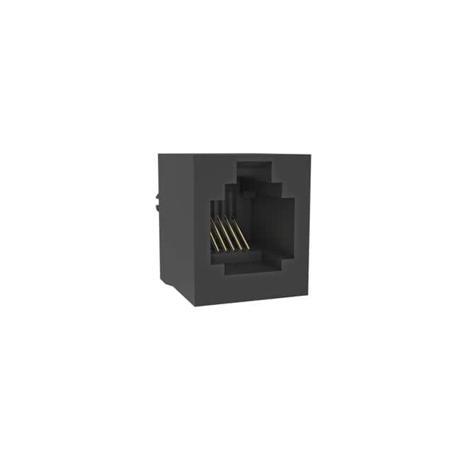 RJE08166011F SINGLE PORT, 6P6C, VERTICAL, UNS