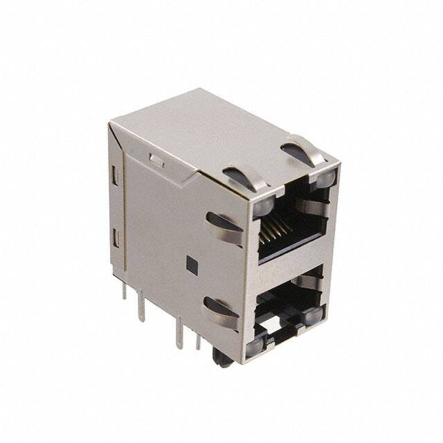 MTJG-2-88JX1-FSG-PG-L16 RJ45 MODULAR JACK, 2X1 STACKED,