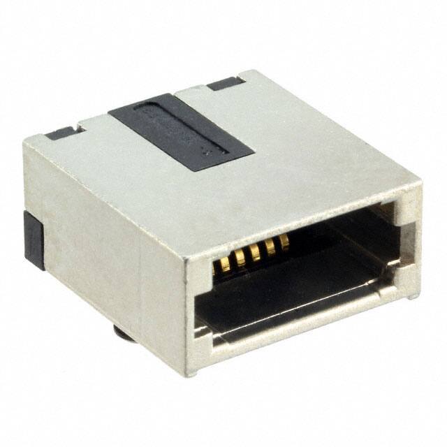 SS-610808-NF-P-5 CONN MOD JACK 8P8C R/A SHIELDED