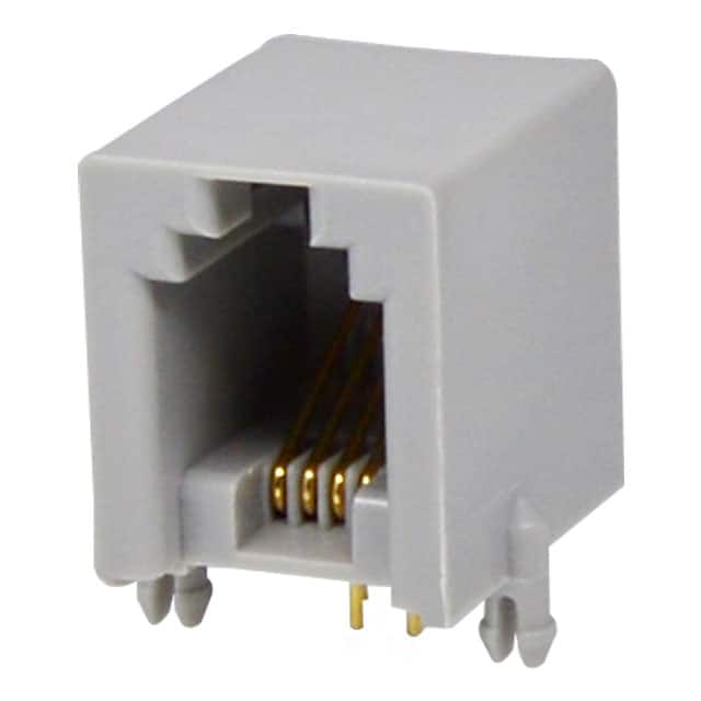 GLX-N-44 CONN MOD JACK 4P4C R/A UNSHLD