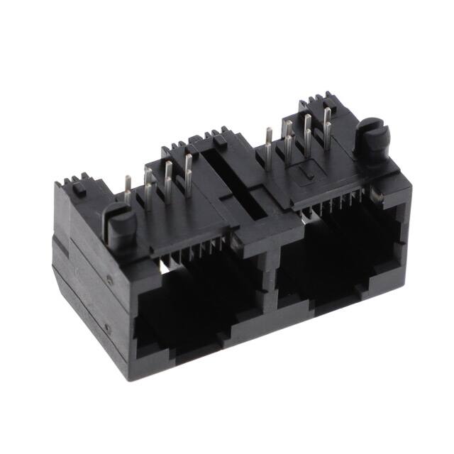 RJE392880400 RA, 8P8C, TWO PORT, NO SHIELD, N