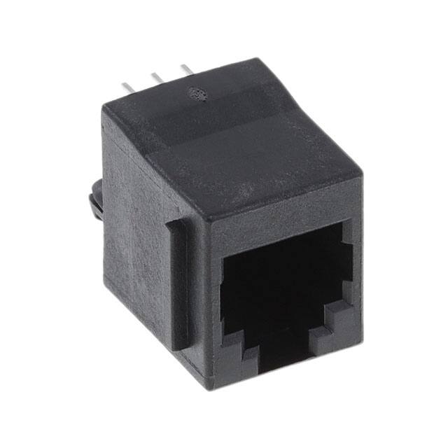 GDCX-PA-66 MODJACK PERPEND 6P6C P/STOPS BLK