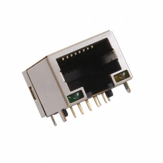 MTJ-88AAX1-FSV-LH RJ45 MODULAR JACK, SHIELDED, DIP